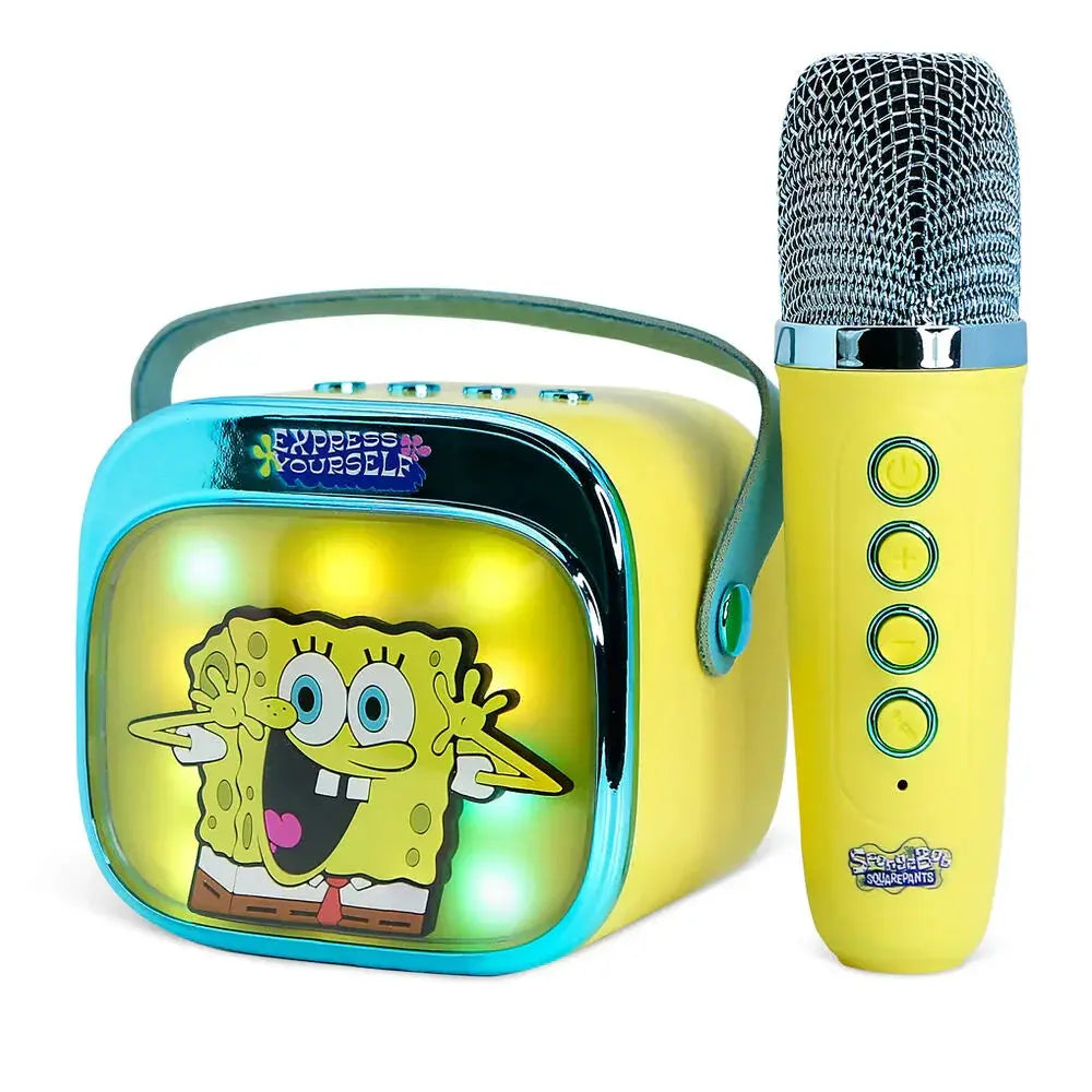 SpongeBob LED Karaoke Speaker and Microphone Nerdscape