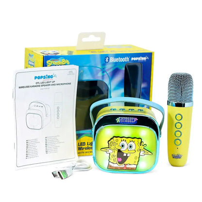 SpongeBob LED Karaoke Speaker and Microphone Nerdscape