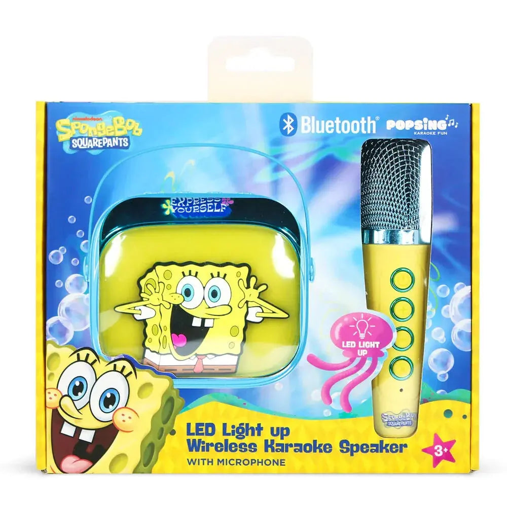 SpongeBob LED Karaoke Speaker and Microphone Nerdscape