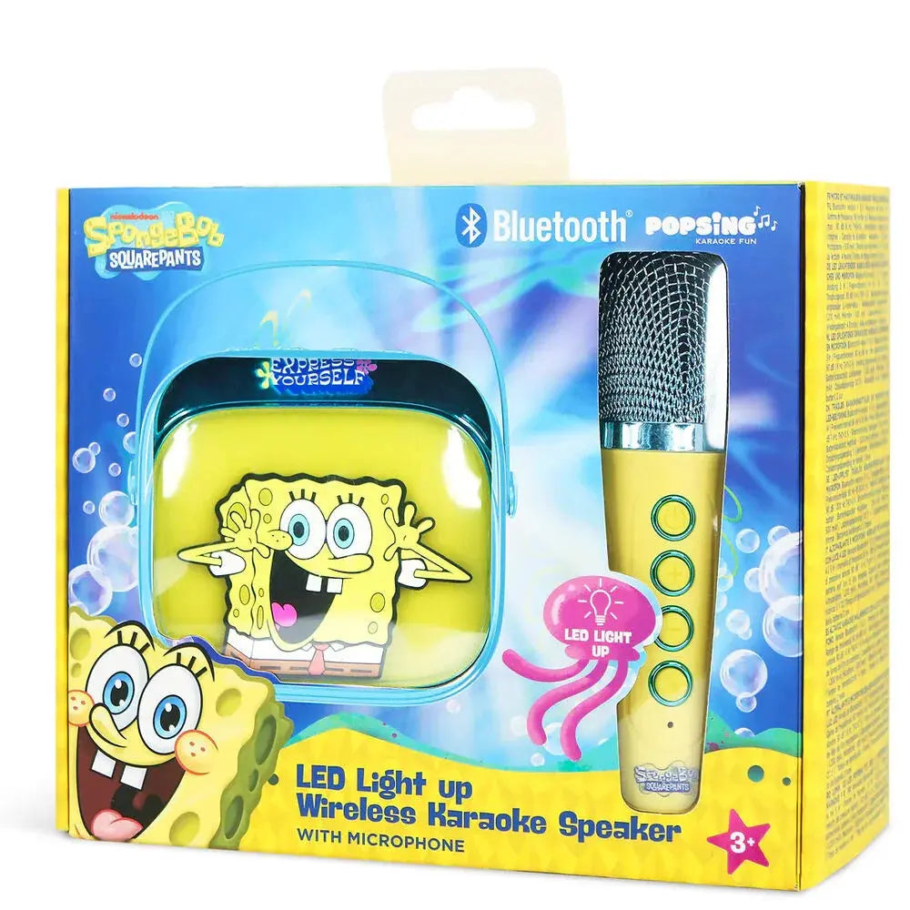 SpongeBob LED Karaoke Speaker and Microphone Nerdscape