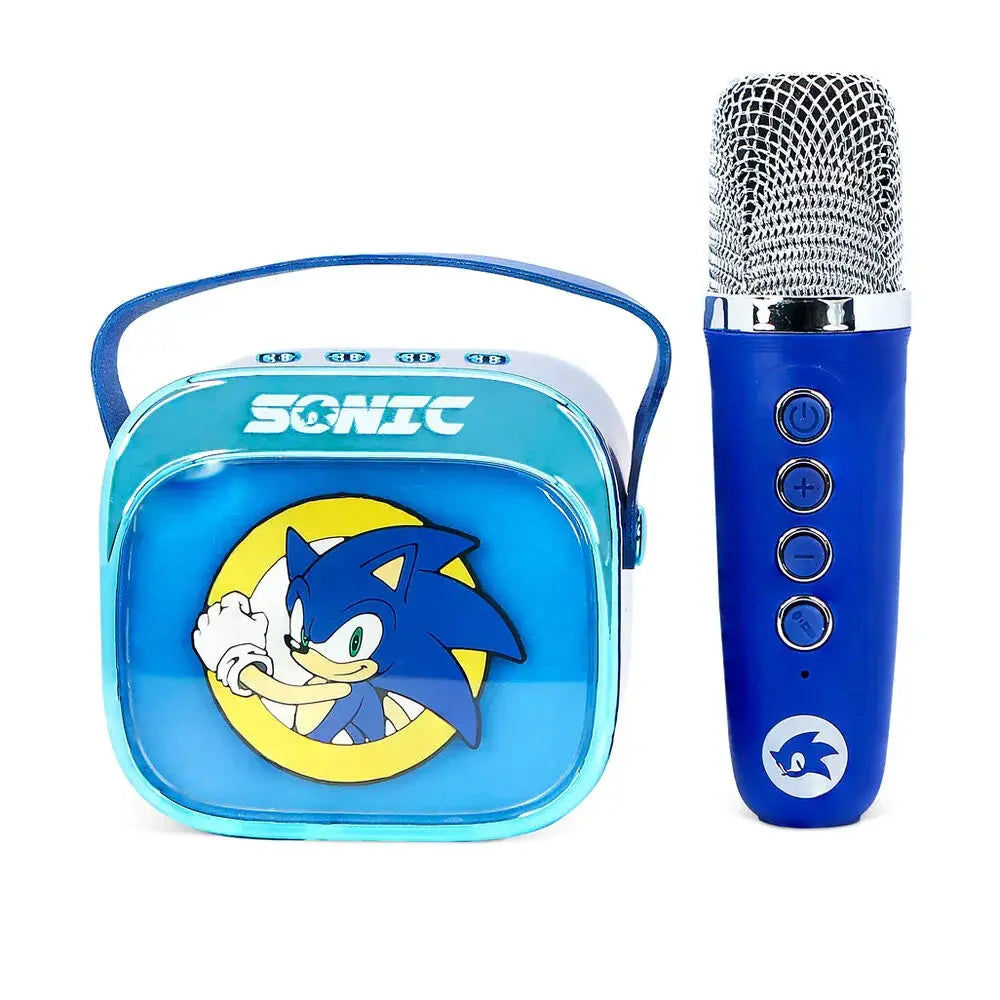 Sonic The Hedgehog LED Karaoke Speaker and Microphone Nerdscape