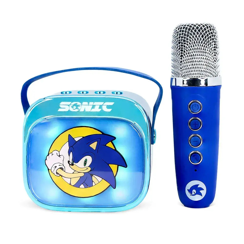 Sonic The Hedgehog LED Karaoke Speaker and Microphone Nerdscape