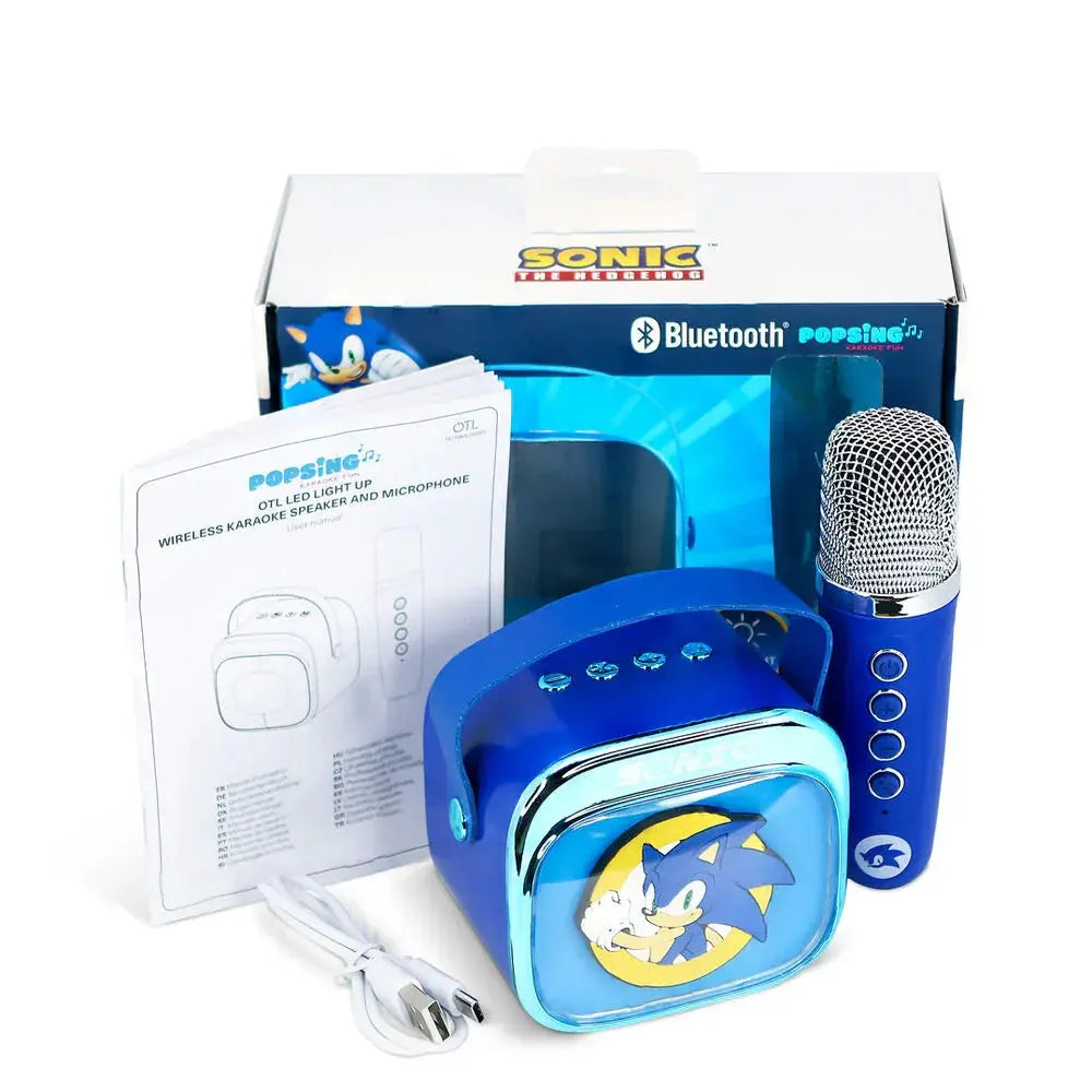 Sonic The Hedgehog LED Karaoke Speaker and Microphone Nerdscape