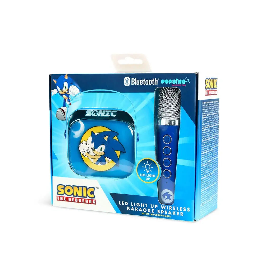 Sonic The Hedgehog LED Karaoke Speaker and Microphone Nerdscape