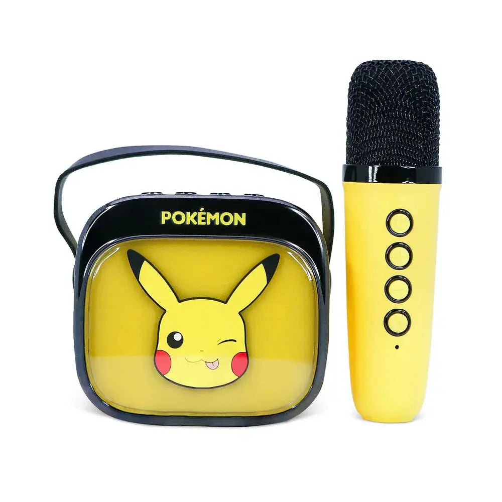 Pokemon Pikachu LED Karaoke Speaker and Microphone Nerdscape