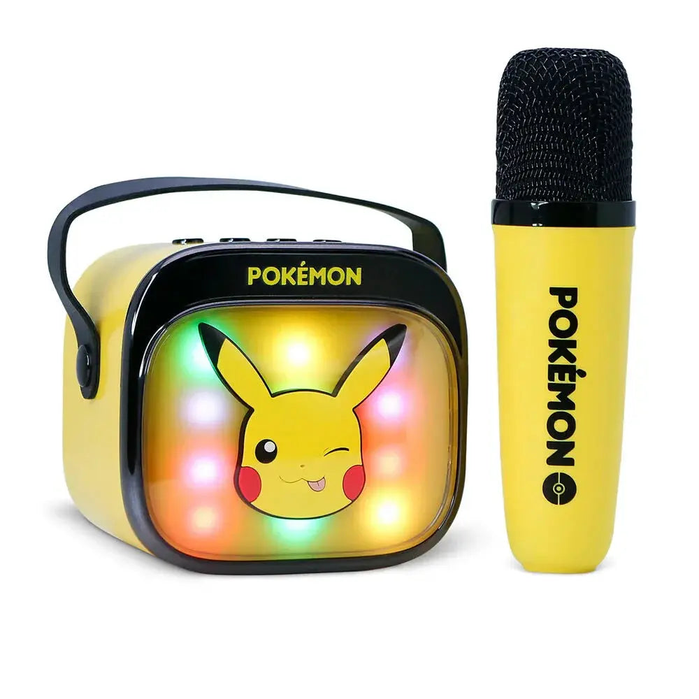 Pokemon Pikachu LED Karaoke Speaker and Microphone Nerdscape