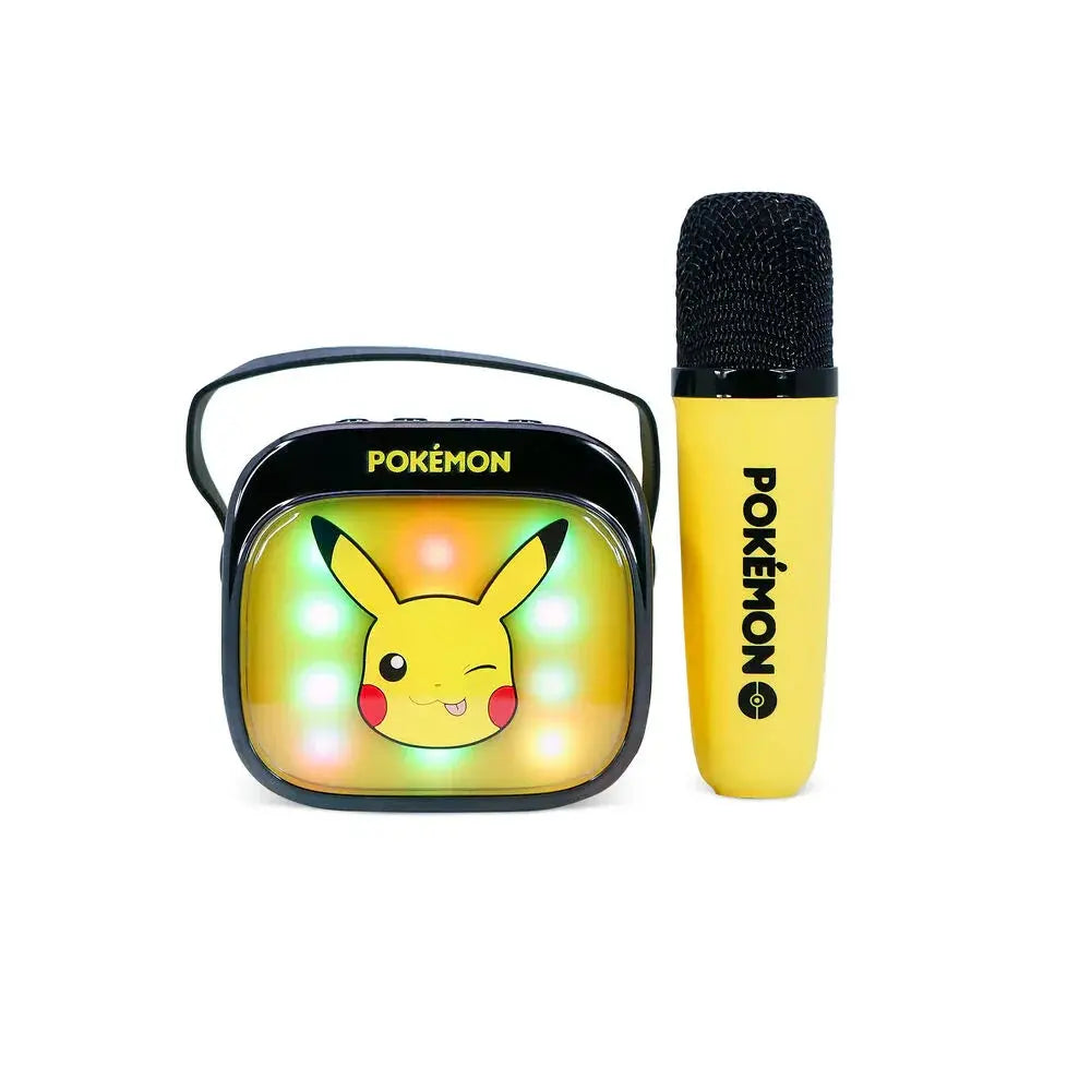 Pokemon Pikachu LED Karaoke Speaker and Microphone Nerdscape