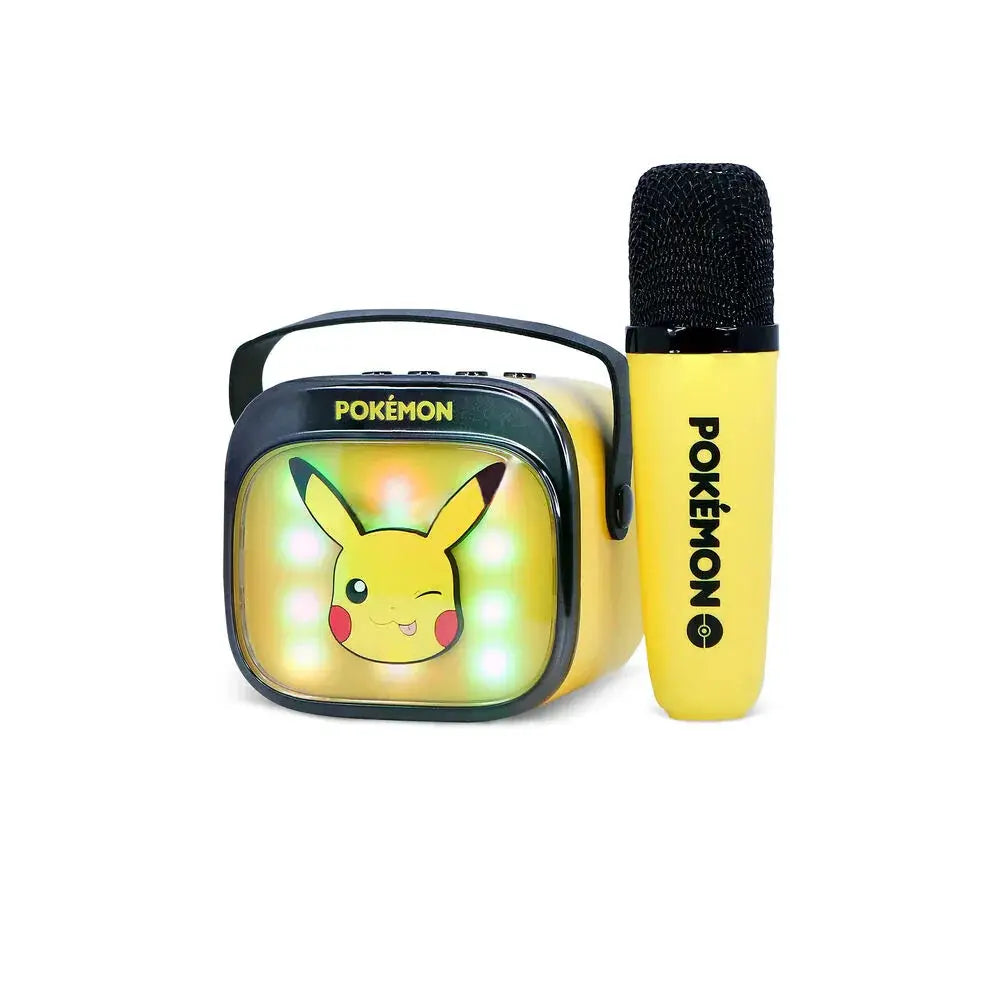 Pokemon Pikachu LED Karaoke Speaker and Microphone Nerdscape