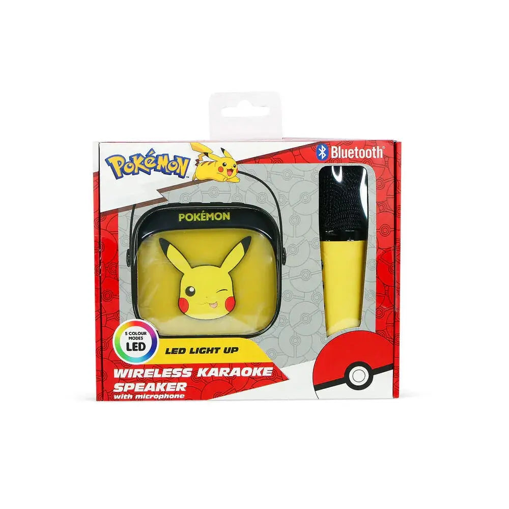 Pokemon Pikachu LED Karaoke Speaker and Microphone Nerdscape
