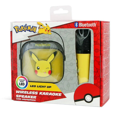 Pokemon Pikachu LED Karaoke Speaker and Microphone Nerdscape