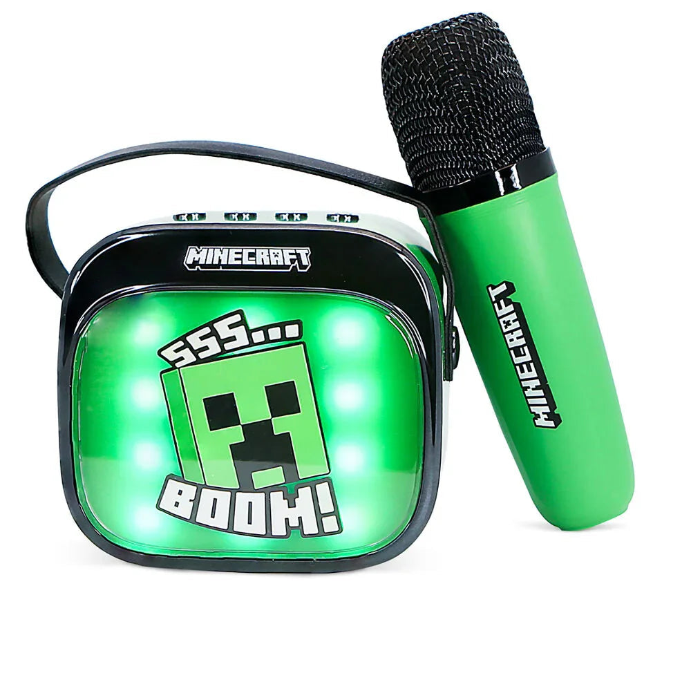 Minecraft LED Karaoke Speaker and Microphone Nerdscape