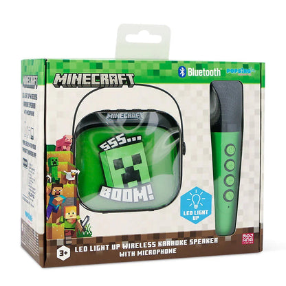 Minecraft LED Karaoke Speaker and Microphone Nerdscape