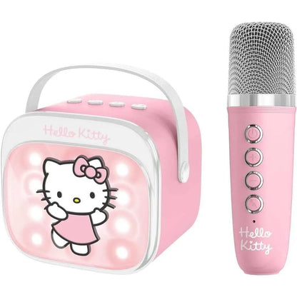 Set microfono e altoparlante rosa Hello Kitty, accessorio nerd, Nerdscape