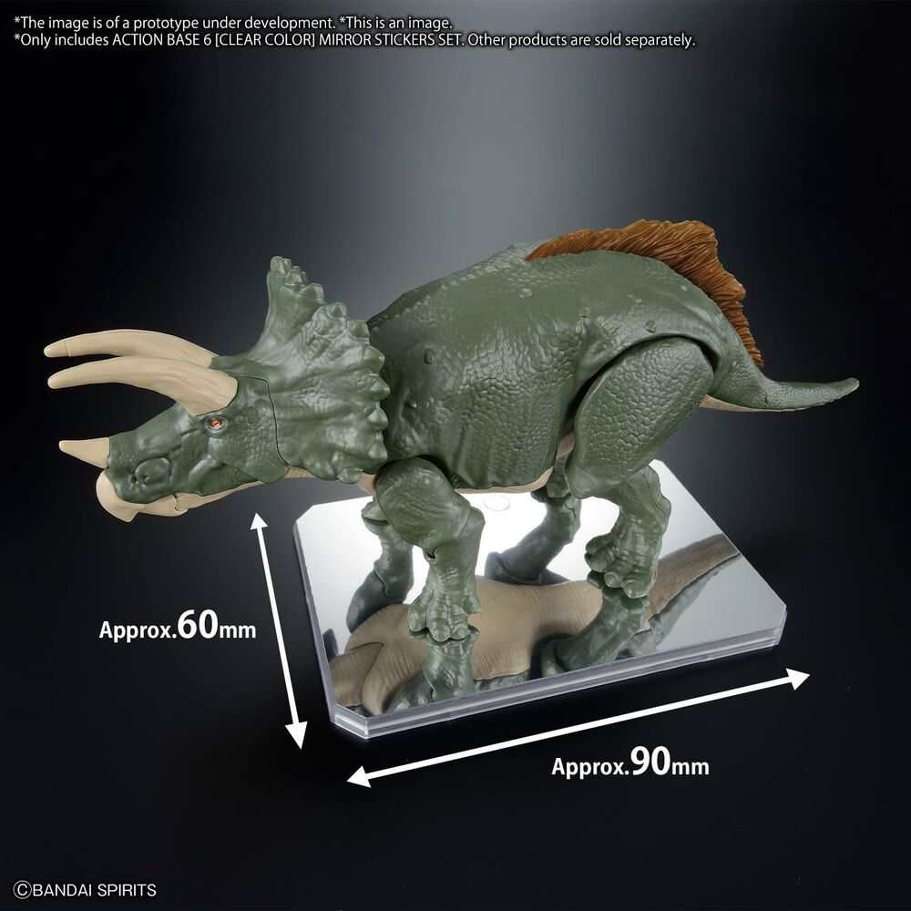 Display Stand Action Base 6 Clear with Mirror Stickers - Nerdscape