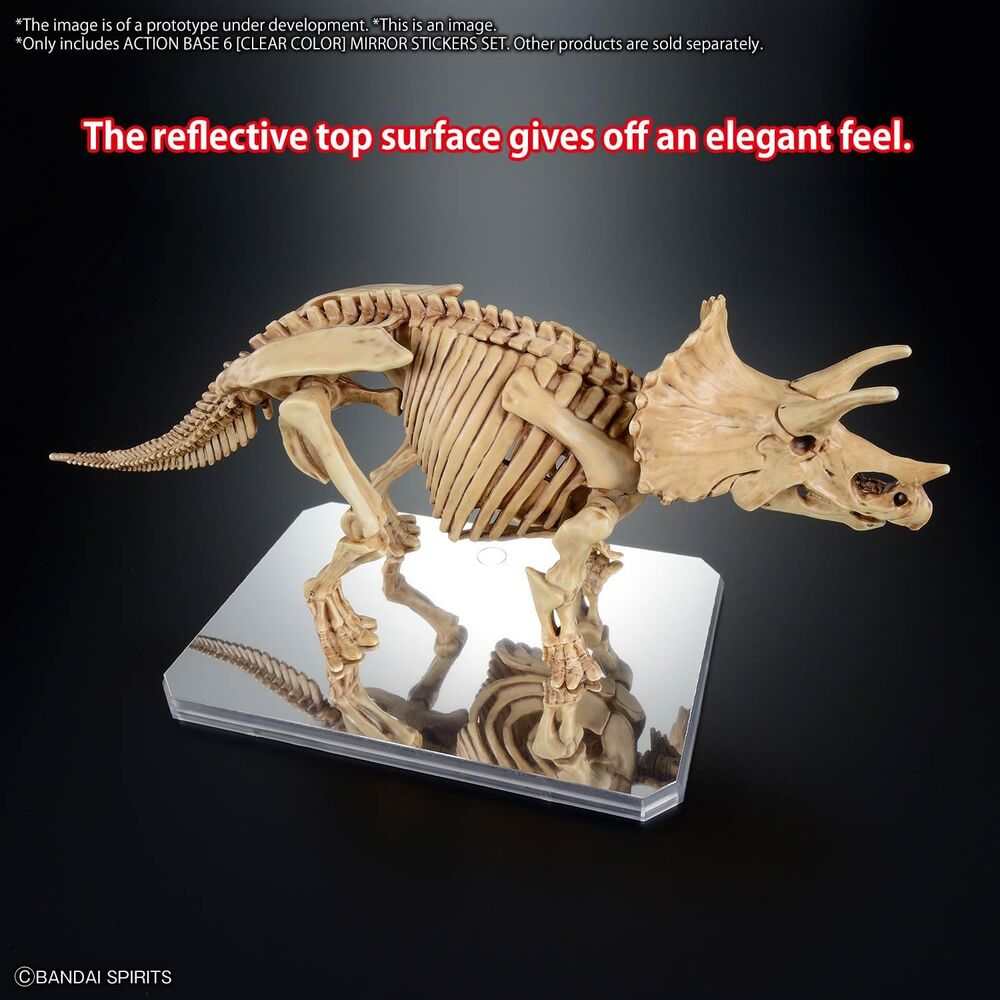 Display Stand Action Base 6 Clear with Mirror Stickers - Nerdscape