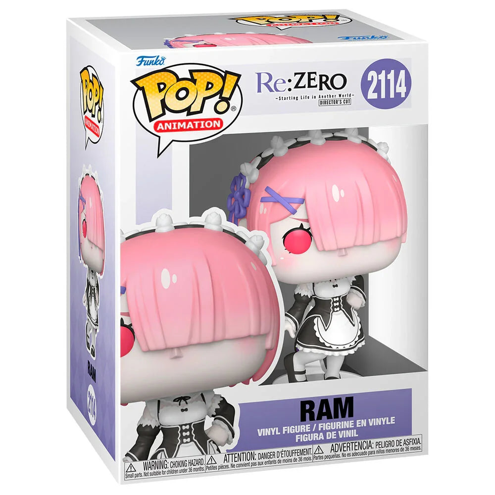 Funko Pop! Re:Zero Starting Life in Another World Ram - Figura da Collezione Vinyl Nerdscape