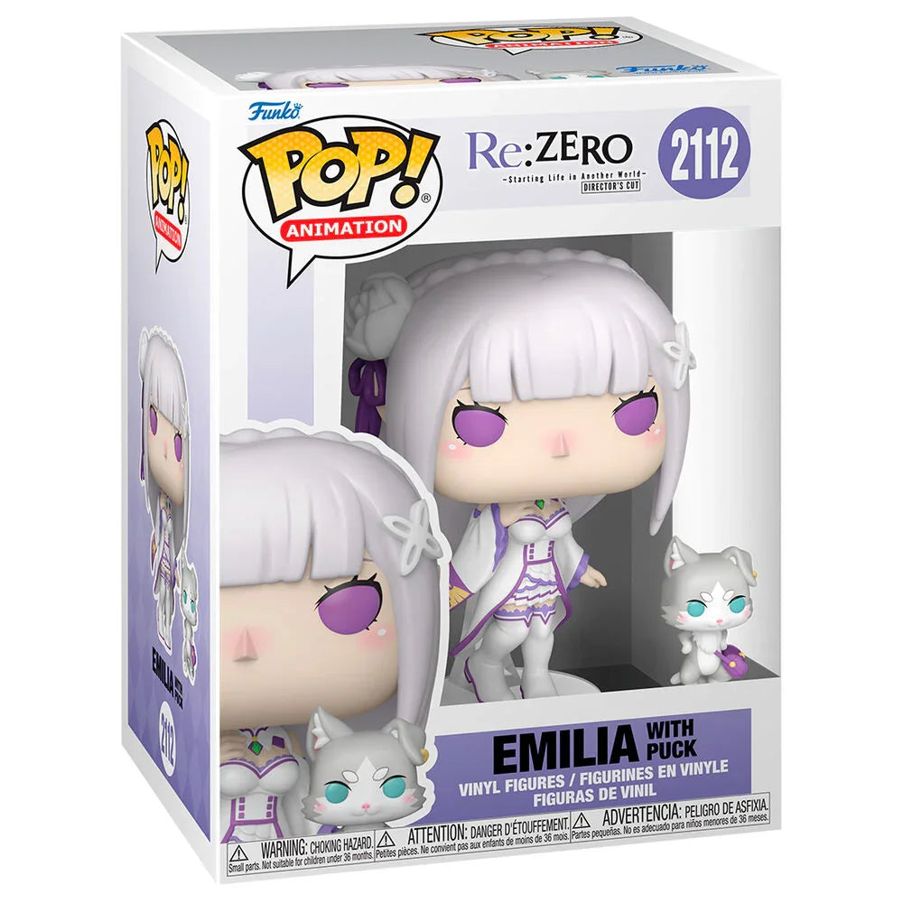 Funko Pop! Re:Zero Starting Life in Another World Emilia - Figura da Collezione Vinyl Nerdscape