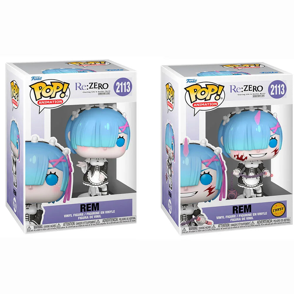 Funko Pop! Re:Zero Starting Life in Another World Rem 5 + 1 Chase - Figura da Collezione Vinyl Nerdscape