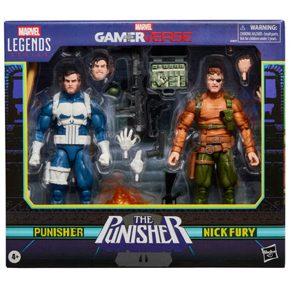 Marvel Legends The Punisher Gamerverse - Figura da Collezione Punisher & Nick Fury - Nerdscape Nerdscape