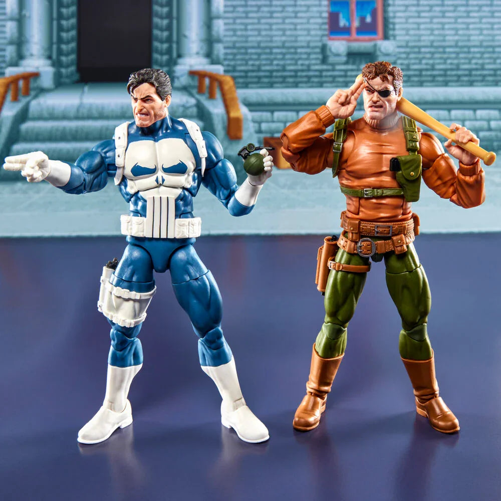 Marvel Legends The Punisher Gamerverse - Figura da Collezione Punisher & Nick Fury - Nerdscape Nerdscape