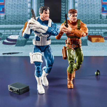 Marvel Legends The Punisher Gamerverse - Figura da Collezione Punisher & Nick Fury - Nerdscape Nerdscape