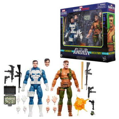 Marvel Legends The Punisher Gamerverse - Figura da Collezione Punisher & Nick Fury - Nerdscape Nerdscape