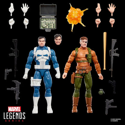 Marvel Legends The Punisher Gamerverse - Figura da Collezione Punisher & Nick Fury - Nerdscape Nerdscape