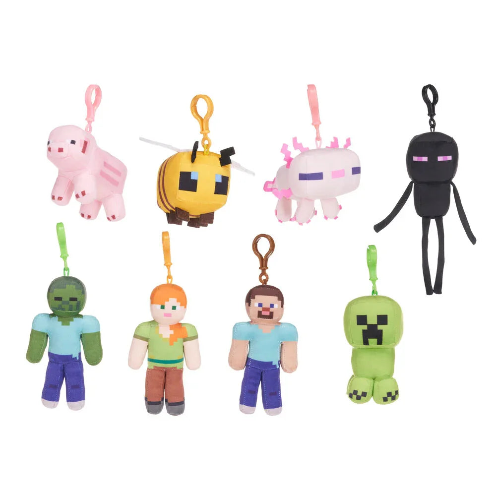 Minecraft assorted plush keychain 12cm Nerdscape