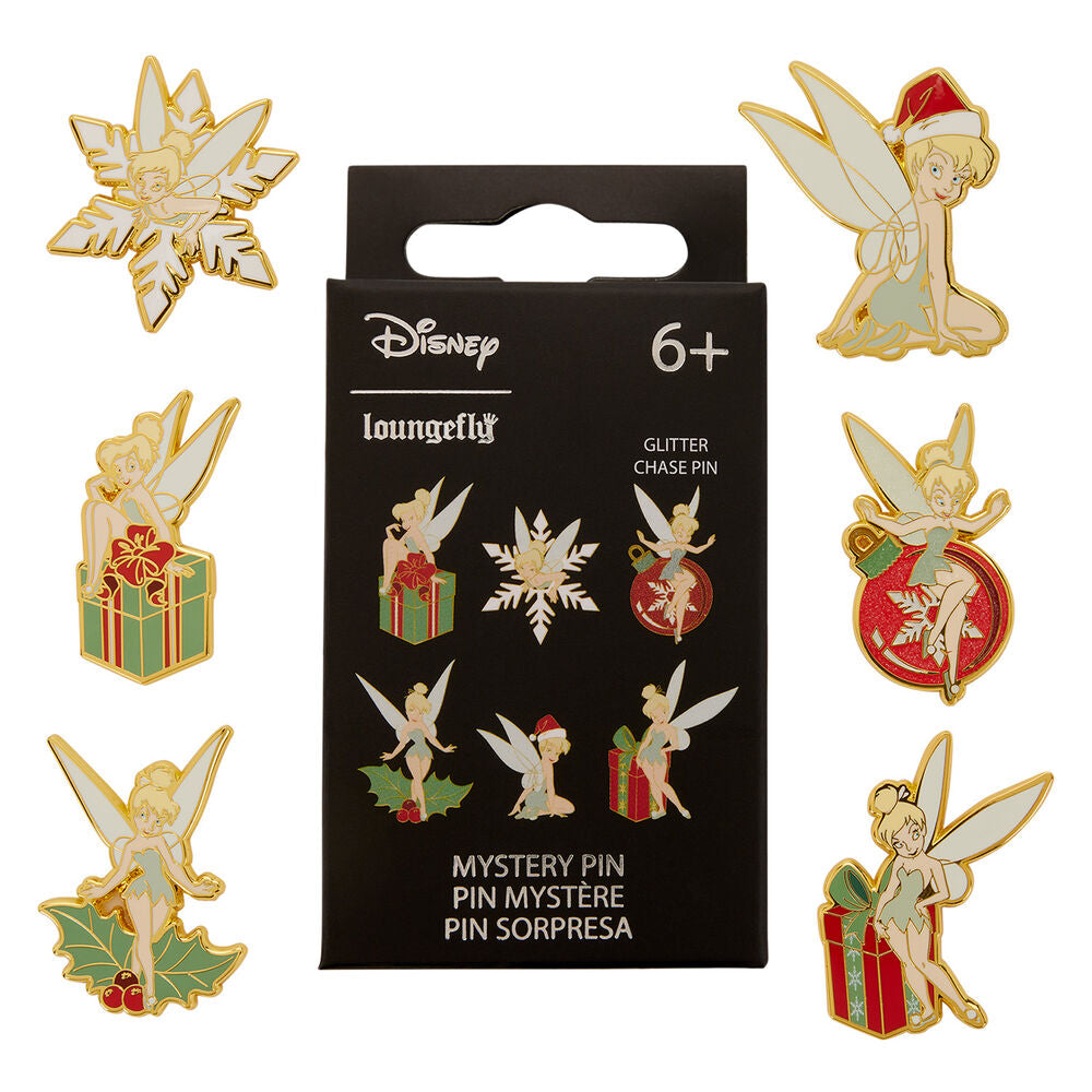 Loungefly Disney Peter Pan Tinker Bell Holiday Mystery Box Enamel Pin - Nerdscape Nerdscape