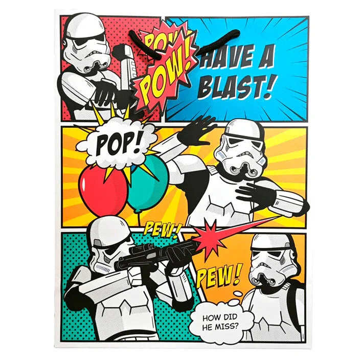 Star Wars The Original Stormtrooper Comic Strip assorted large gift bag Nerdscape