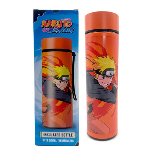 Naruto Shippuden thermos stainless steel bottle thermometer 450ml Nerdscape