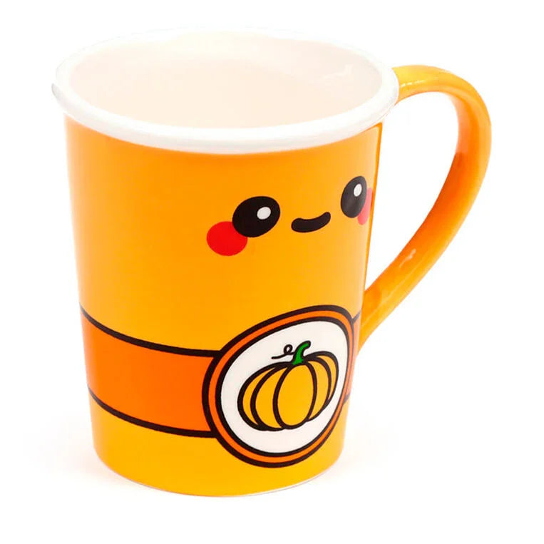 Foodiemals Latte pumpkin mug with lid 325ml Nerdscape