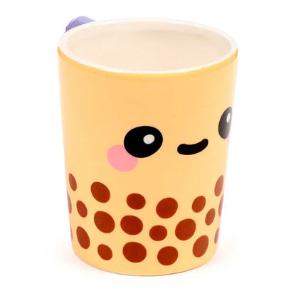 Foodiemals boba bubble tea mug with Lid 300ml Nerdscape