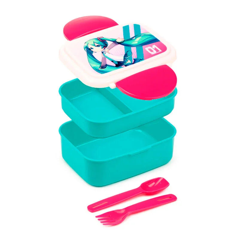 Hatsune Miku lunch box + cutlery Nerdscape
