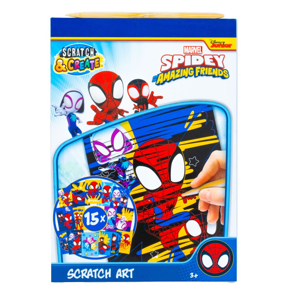 Marvel Spiderman scratching set Nerdscape
