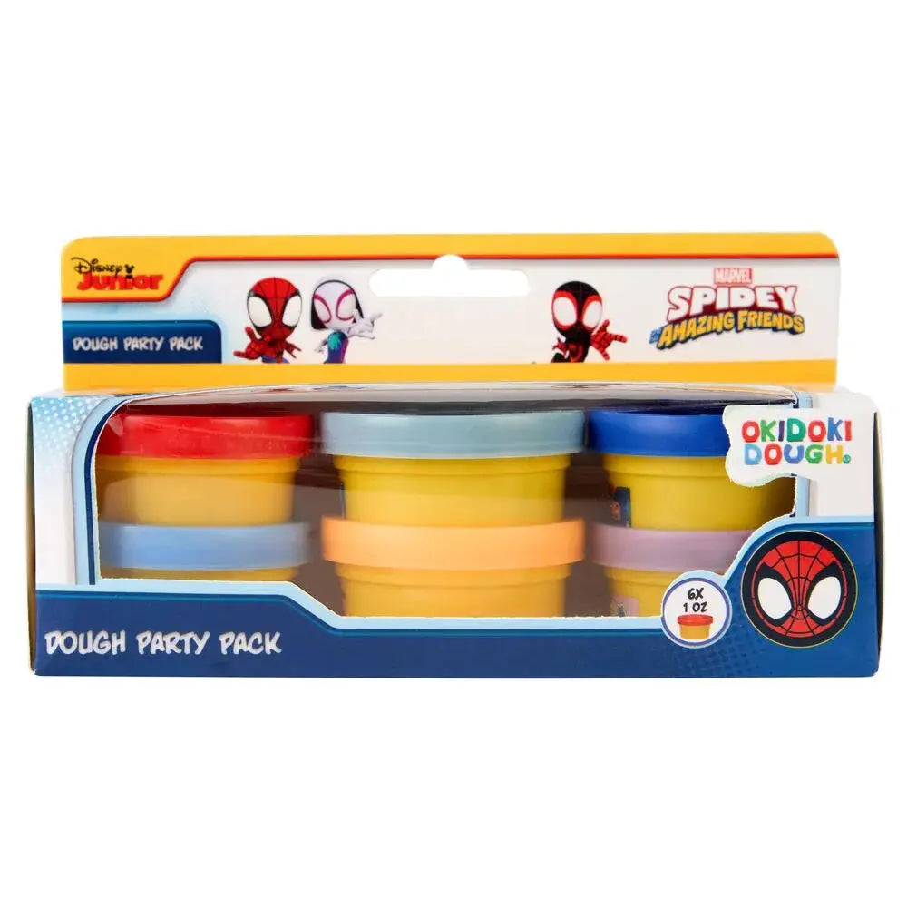 Marvel Spiderman pack 6 mini pots of modelling clay Nerdscape