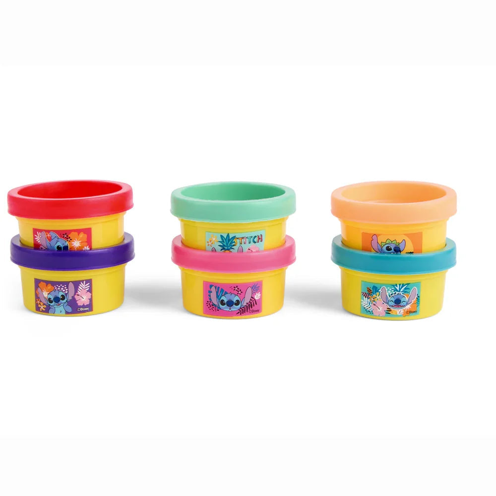 Disney Stitch pack 6 mini pots of modelling clay Nerdscape