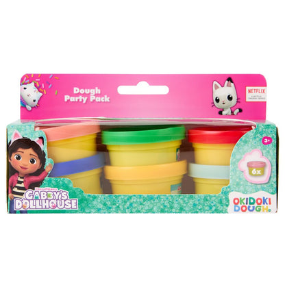 Gabbys Dollhouse pack 6 mini pots of modelling clay Nerdscape