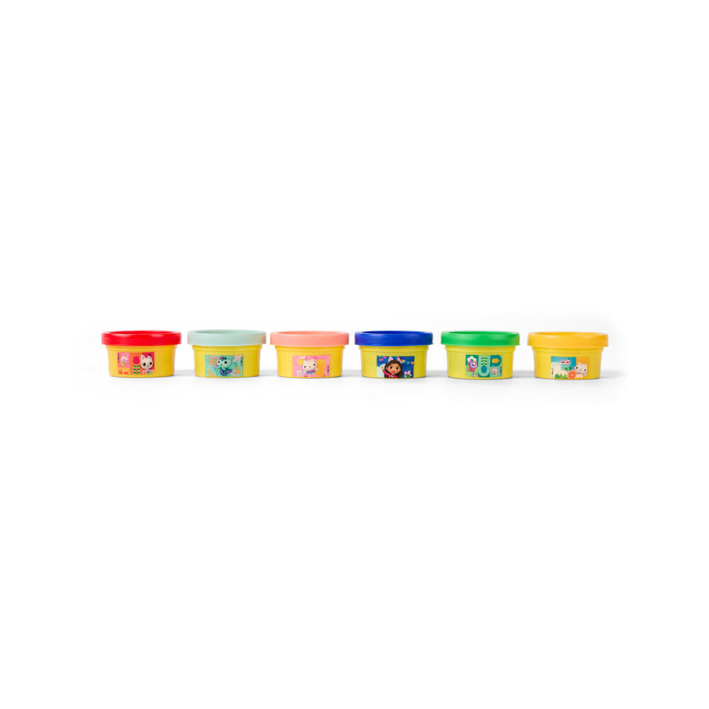 Gabbys Dollhouse pack 6 mini pots of modelling clay Nerdscape