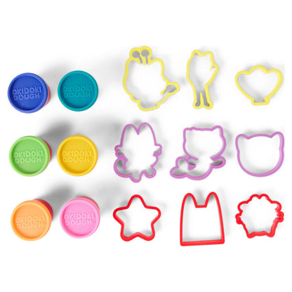 Gabbys Dollhouse pack of 6 mini pots of modelling clay + moulds Nerdscape