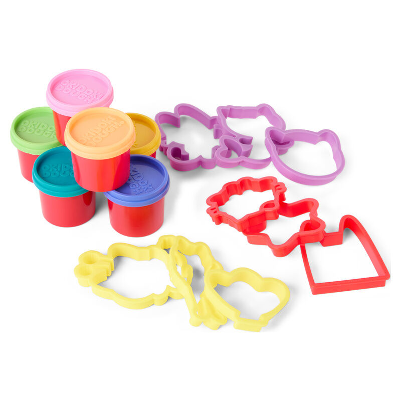 Gabbys Dollhouse pack of 6 mini pots of modelling clay + moulds Nerdscape