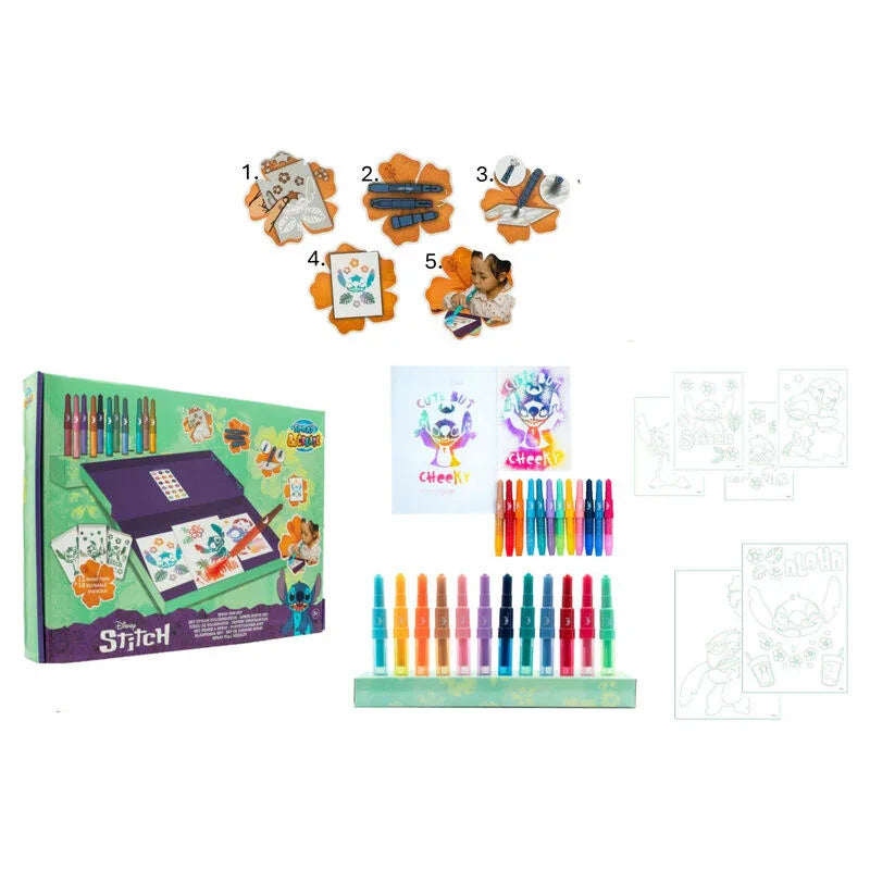 Disney Stitch Airbrush set and stencils Nerdscape