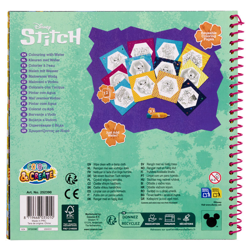 Disney Stitch Magic water painting book Nerdscape