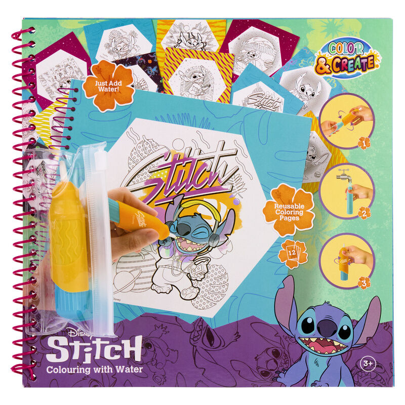 Disney Stitch Magic water painting book Nerdscape
