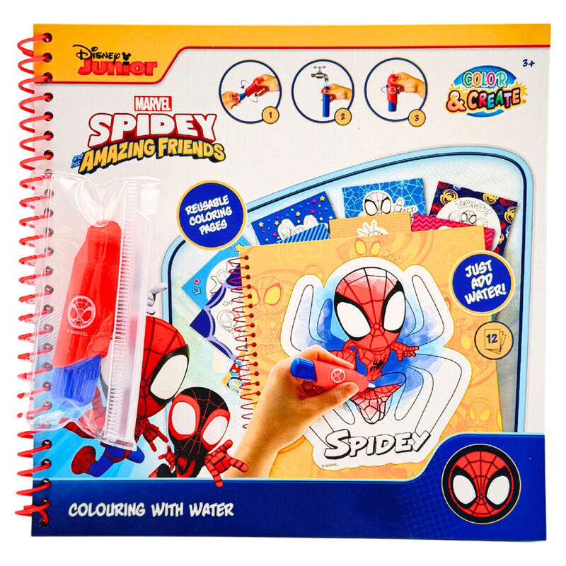Marvel Spiderman Magic water painting book Nerdscape