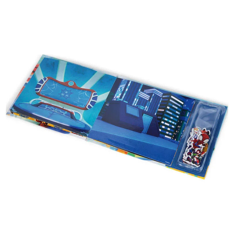 Marvel Spiderman Magnetic book + sticker Nerdscape