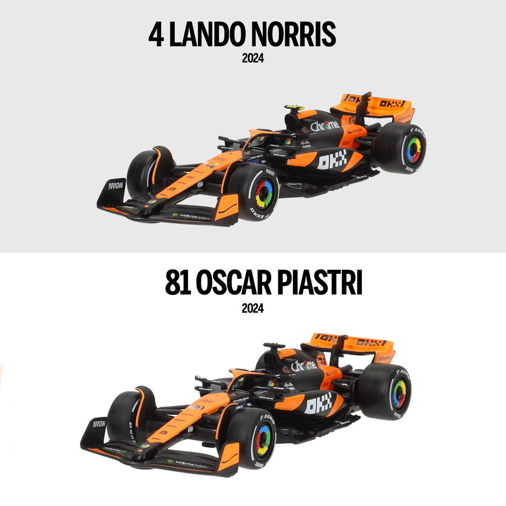 Mclaren MCL38 F1 2024 metal pack 2 cars Nerdscape