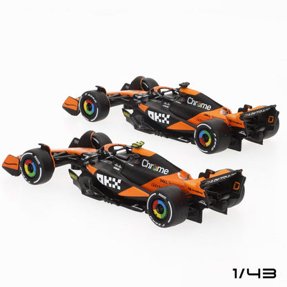 Mclaren MCL38 F1 2024 metal pack 2 cars Nerdscape
