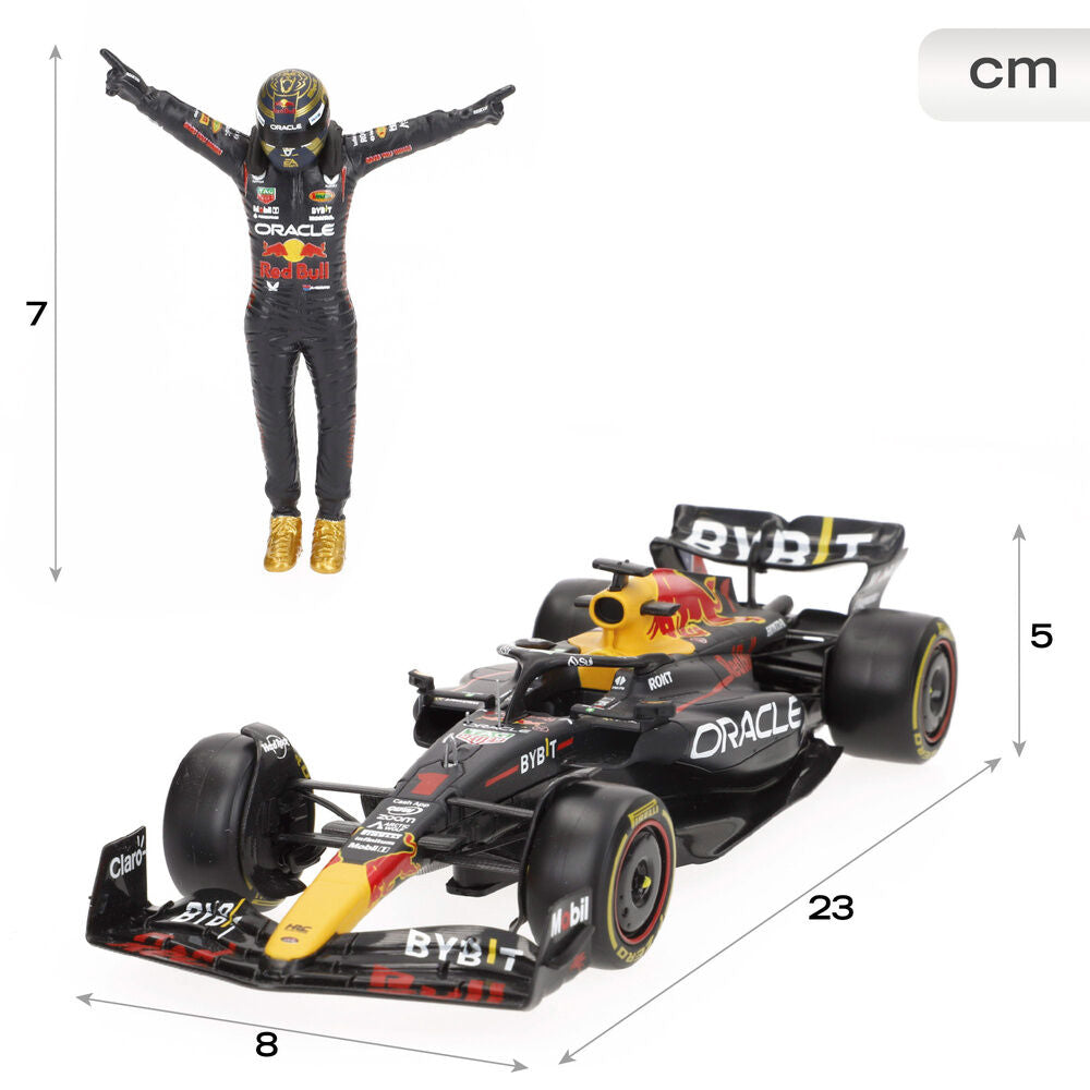 Red Bull F1 2023 metal Max Verstappen car Nerdscape