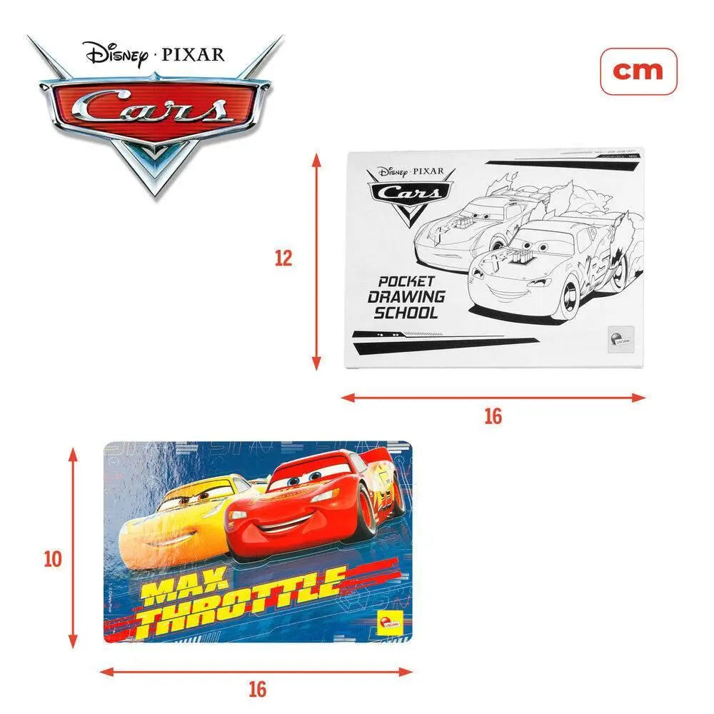 Set disegno Disney Pixar Cars con Lightning McQueen, dimensioni 16x12 e 16x10 cm, Nerdscape.